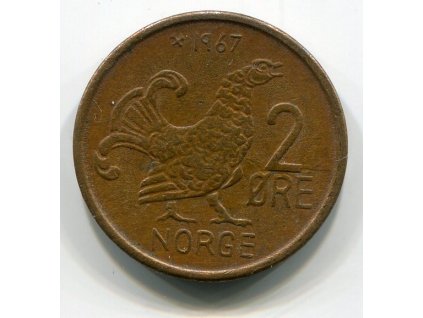 NORSKO. 2 öre 1967.