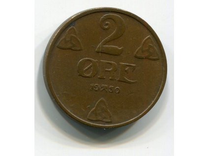 NORSKO. 2 öre 1950.