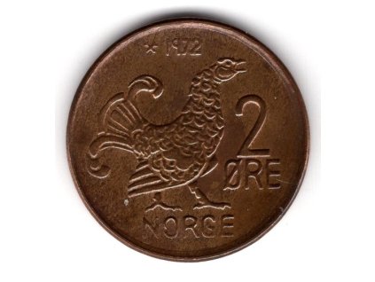 NORSKO. 2 öre 1972.