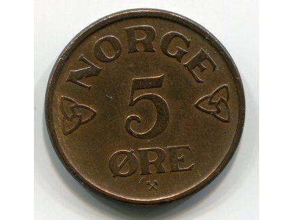 NORSKO. 5 öre 1956. KM-400