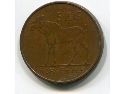 NORSKO. 5 öre 1959. KM-405.