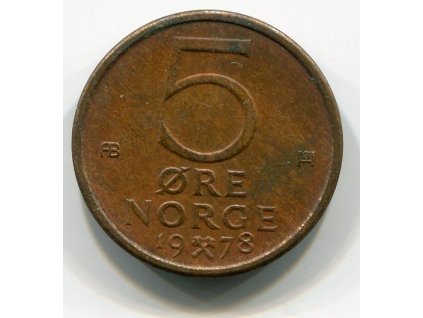 NORSKO. 5 öre 1978.