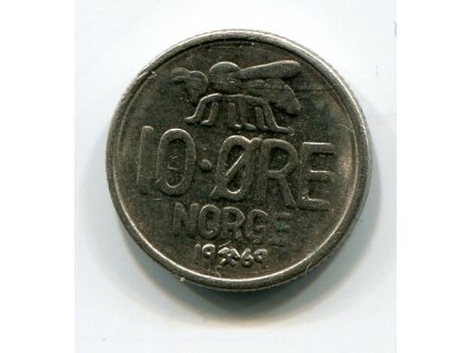 NORSKO. 10 öre 1969.