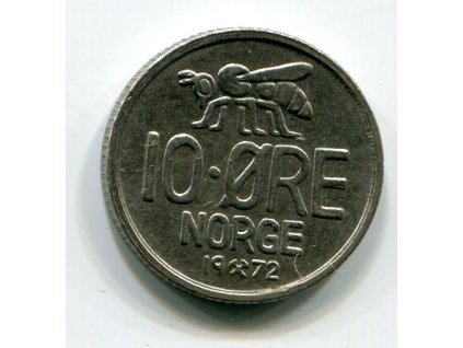 NORSKO. 10 öre 1972.