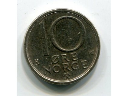 NORSKO. 10 öre 1985.