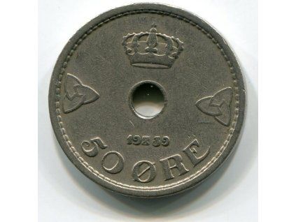 NORSKO. 50 öre 1939.