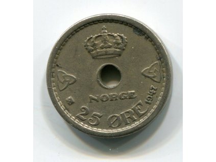 NORSKO. 25 öre 1947.