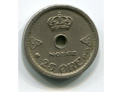 NORSKO. 25 öre 1949.