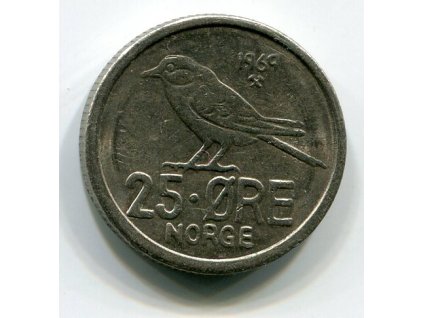 NORSKO. 25 öre 1969.