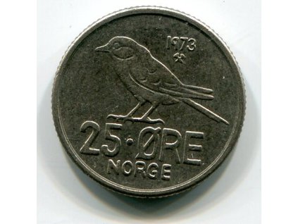 NORSKO. 25 öre 1973.
