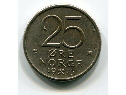 NORSKO. 25 öre 1975.