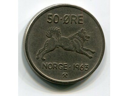 NORSKO. 50 öre 1963.