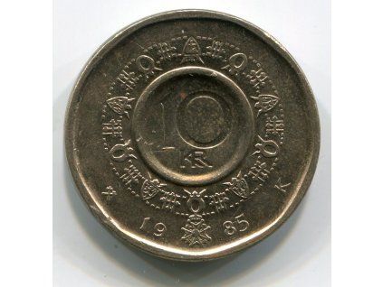 NORSKO. 10 kroner 1985.