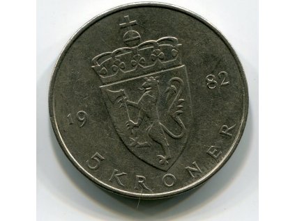 NORSKO. 5 kroner 1982.