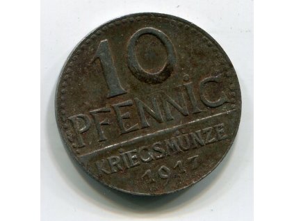 ÜBERLINGEN. 10 Pfenig 1917. Fe. Funck 553.3c