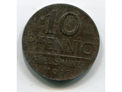 ÜBERLINGEN. 10 Pfenig 1917. Fe. Funck 553.3c