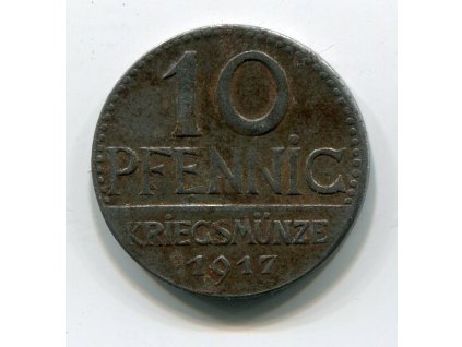 ÜBERLINGEN. 10 Pfenig 1917. Fe. Funck 553.3c