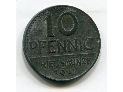ÜBERLINGEN. 10 Pfenig 1917. Zn. Funck 553.1b