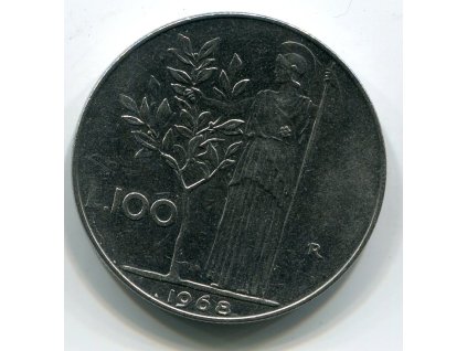 ITÁLIE. 100 lire 1968.
