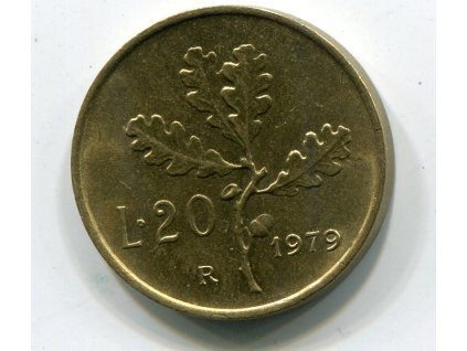 ITÁLIE. 20 lire 1979.