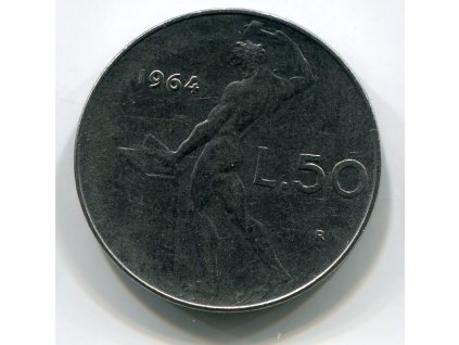 ITÁLIE. 50 lire 1964.