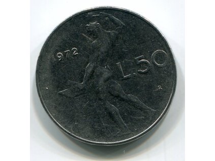 ITÁLIE. 50 lire 1972.