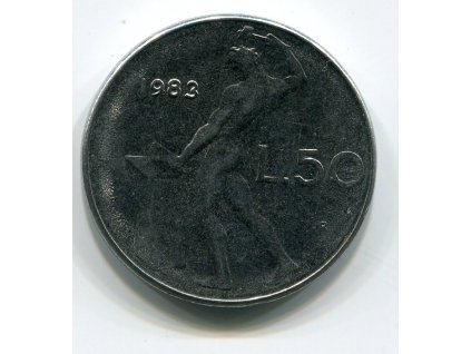 ITÁLIE. 50 lire 1983.