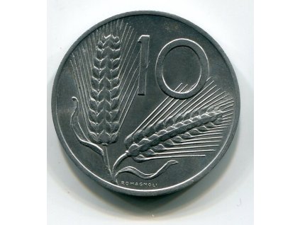 ITÁLIE. 10 lire 1968.