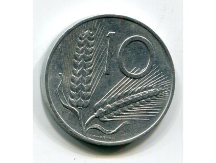 ITÁLIE. 10 lire 1971.