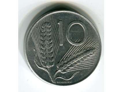 ITÁLIE. 10 lire 1977.