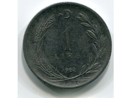 TURECKO. 1 lira 1962.