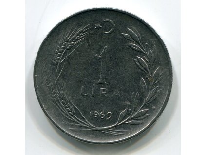 TURECKO. 1 lira 1969.