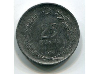 TURECKO. 25 kurus 1961. KM-892.2