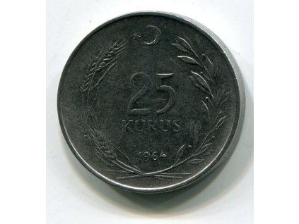 TURECKO. 25 kurus 1964. KM-892.2
