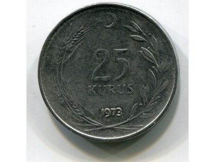 TURECKO. 25 kurus 1973.