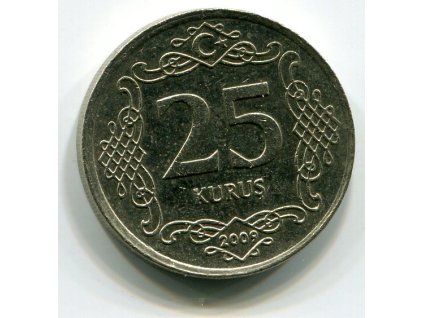 TURECKO. 25 kurus 2009. KM-1242