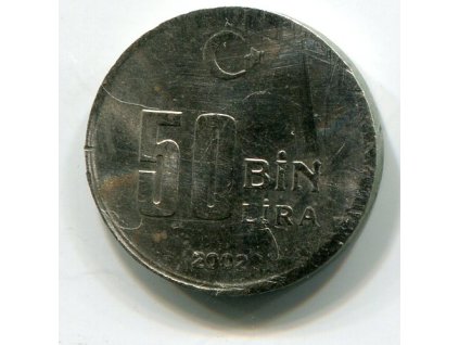 TURECKO. 50.000 lira (50 bin lira) 2002.