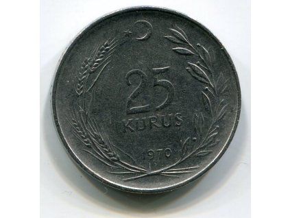TURECKO. 25 kurus 1970. KM-892.3