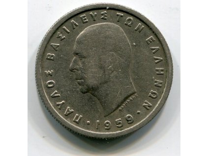 ŘECKO. 1 drachma 1959.