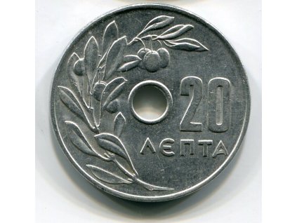 ŘECKO. 20 lepta 1969.