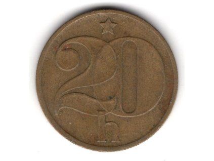 ČESKOSLOVENSKO. 20 haléřů 1974.