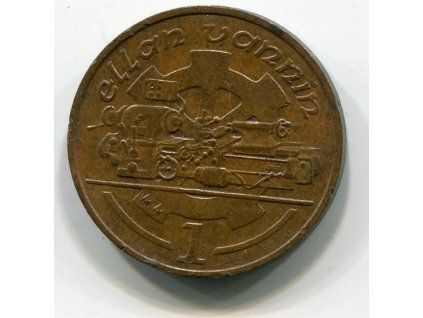 OSTROV MAN. 1 penny 1992/AA.
