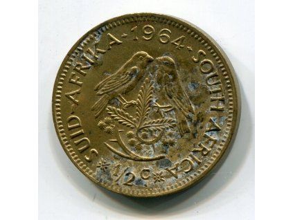 JIHOAFRICKÁ REPUBLIKA. 1/2 cent 1964.