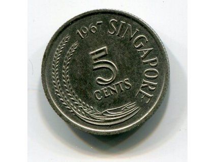 SINGAPUR. 5 cents 1967.