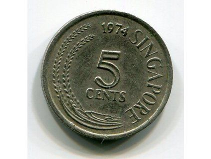 SINGAPUR. 5 cents 1974.