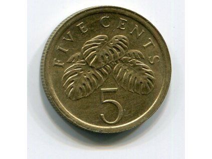 SINGAPUR. 5 cents 1988.