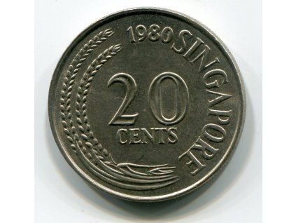 SINGAPUR. 20 cents 1980. KM-4