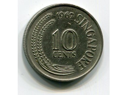 SINGAPUR. 10 cents 1967.