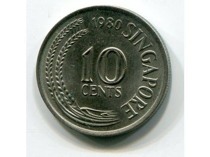 SINGAPUR. 10 cents 1980.