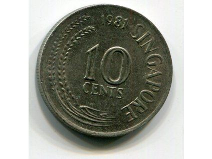 SINGAPUR. 10 cents 1981.